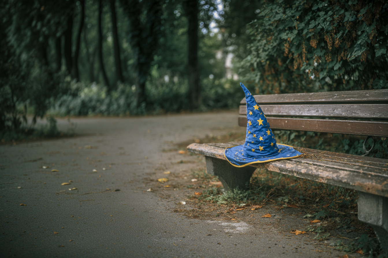 Hat on bench